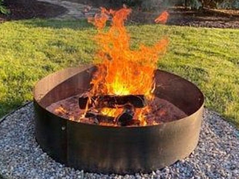 corten firepit ring