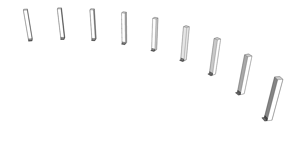 bottom row of brackets