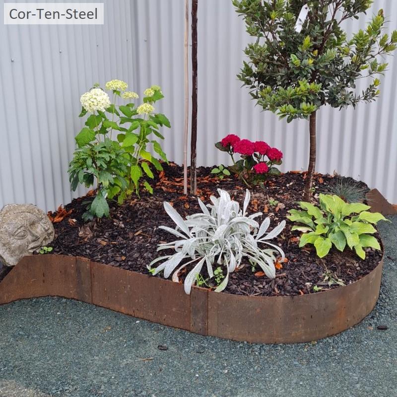 corten curved edging example