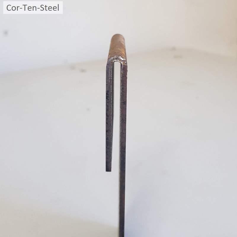 corten edging peg closeup pic