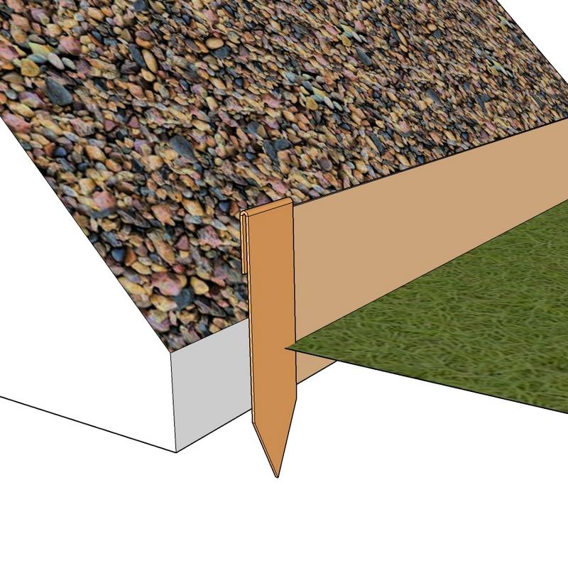 corten edging depth