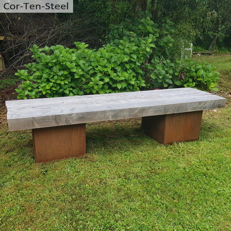 corten simple low bench seat