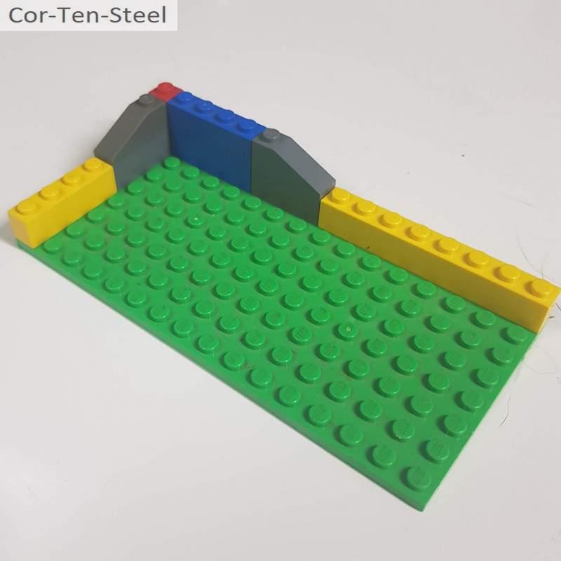 unlimited corten designs with lego concept