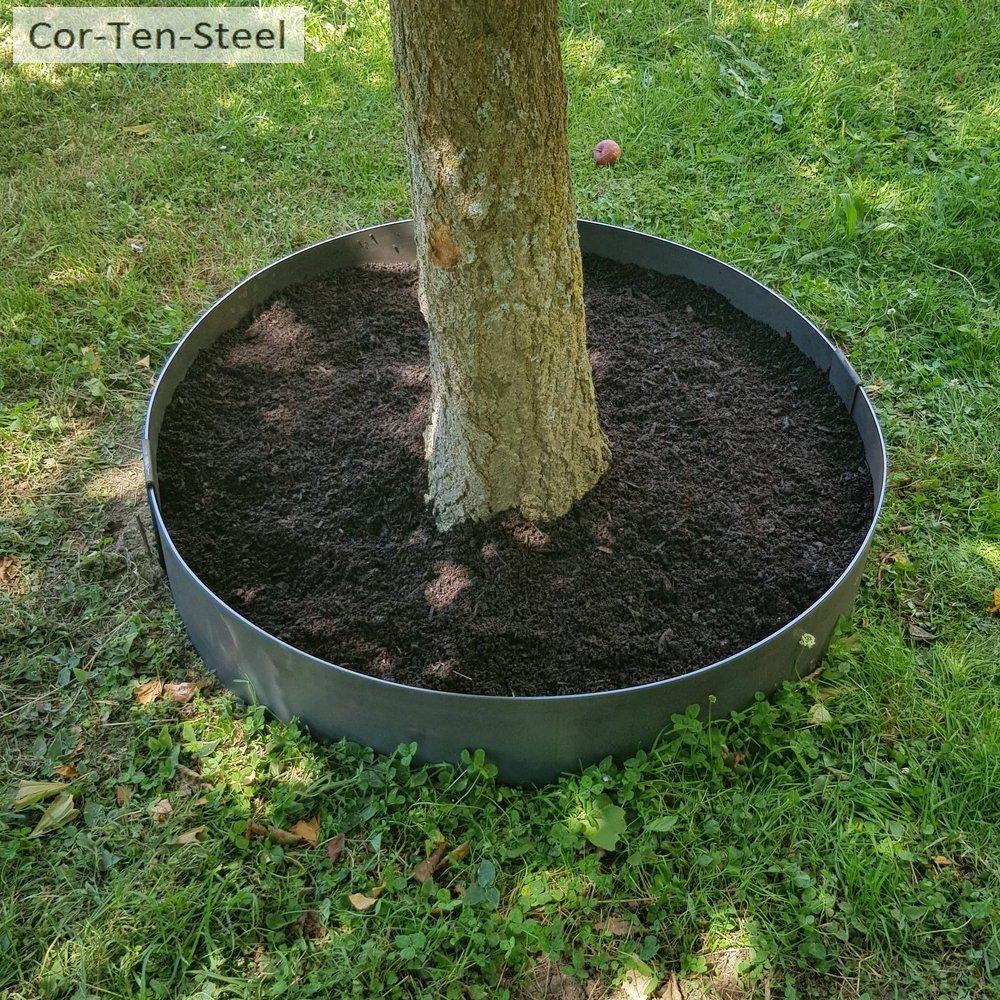How to build corten tree rings