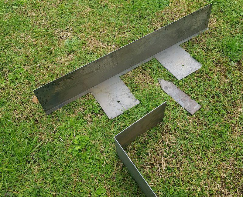 corten step riser flat face 200mm tall