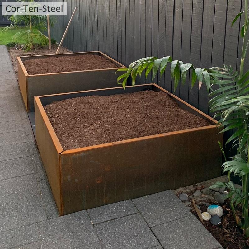 corten planter 1200 x 1200mm