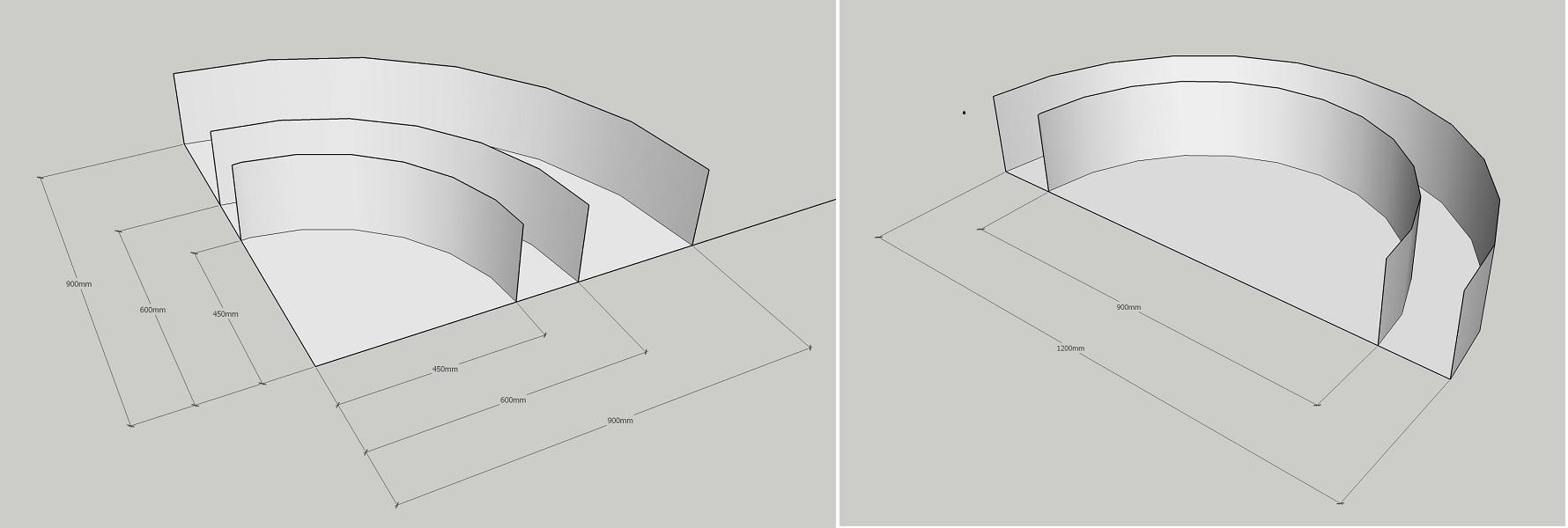 curved edgeg sections