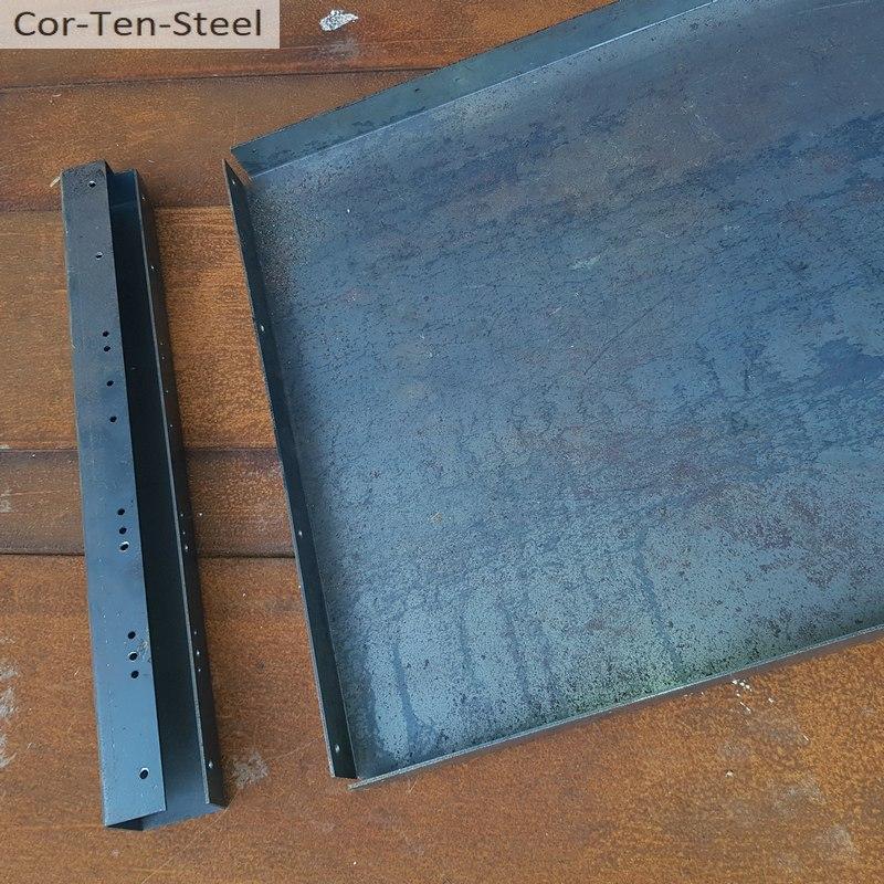 corten corner joiner 90deg square back view