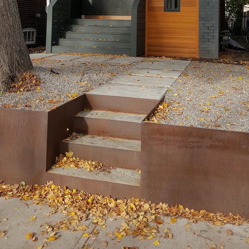 Corten Steps and walls