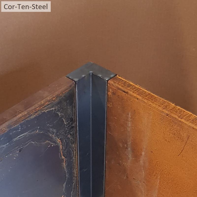 90deg square internal corten panel joiner