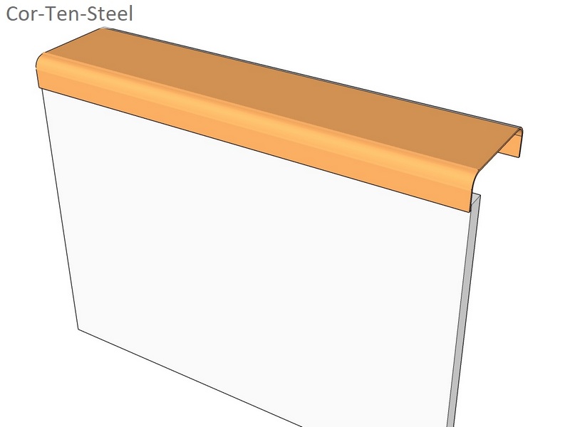 corten capping straight section