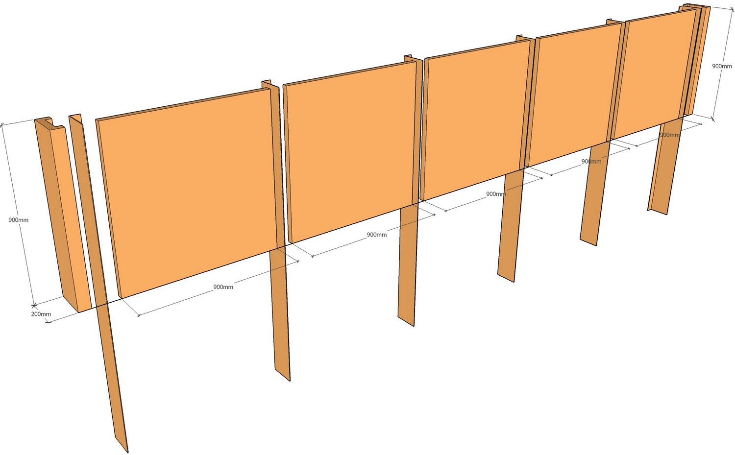 corten retaining wall setout example no capping